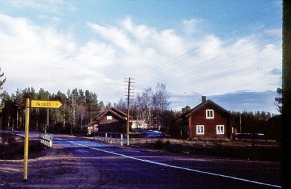 Vägskälet i Fu 1960 - foto Arne Söderkvist